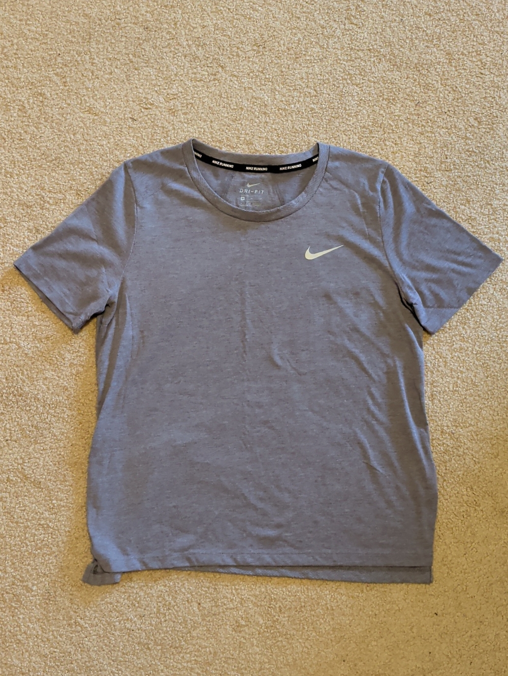 Nike Women's Heather Gray Short-Sleeve Athletic Tee